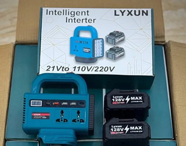 اینورتر هوشمند LYXUN دو پریز ۱۲۸ وات