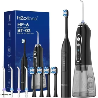 واتر جت و مسواک برقی H2ofloss مدل HF-6 BT-02 پک کامل